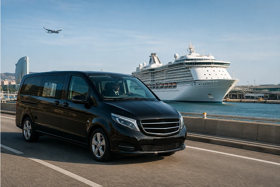 Barcelona Airport to cruise port transfer