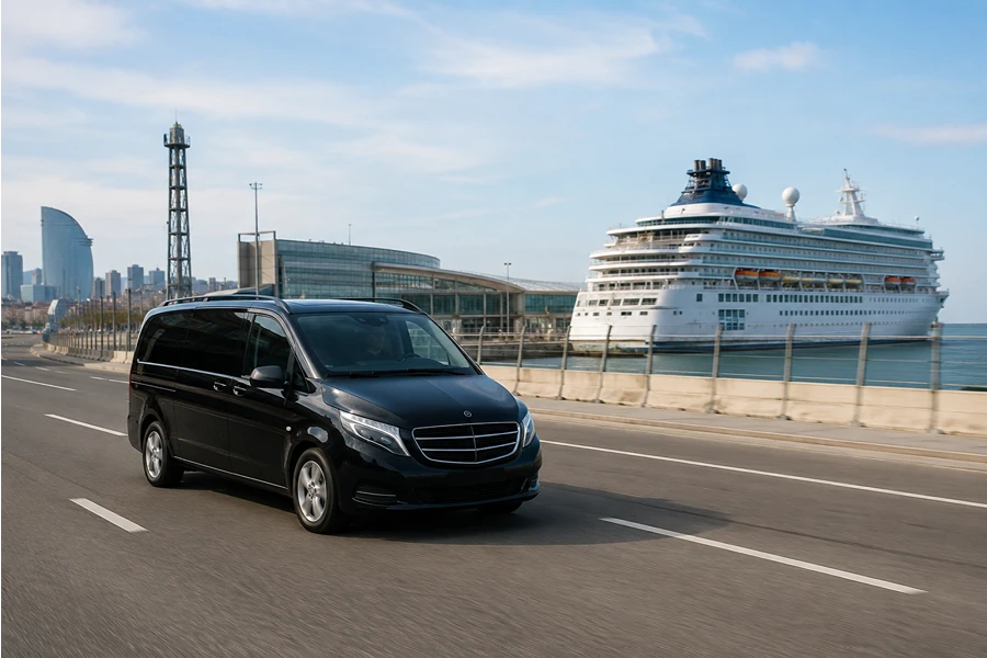 Barcelona Airport to cruise port transfer